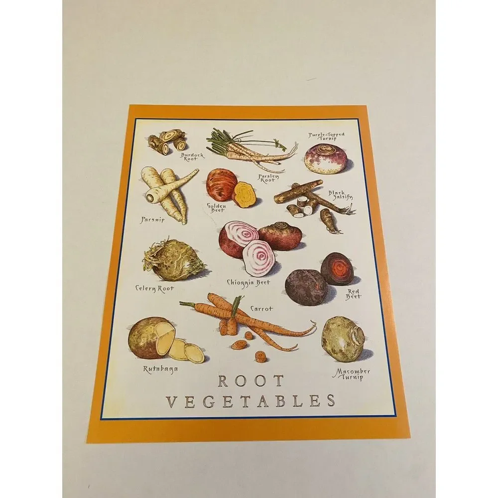 Cooks Illustrated Frameable Kitchen Art Back Cover Only Root‎ Vegetables (C)