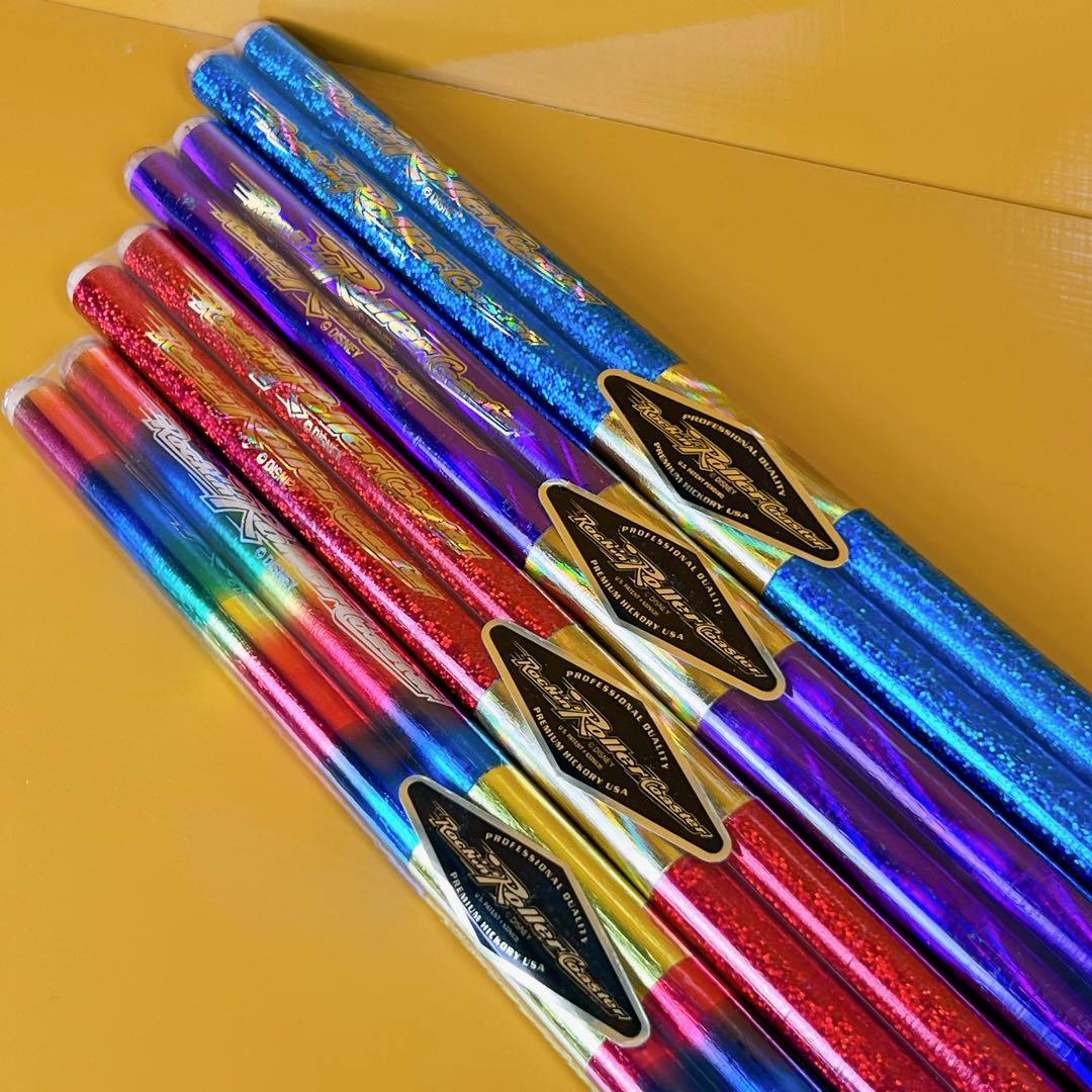 Unused Disney Rock 'n' Roller Coaster Drumsticks (4 pieces)
