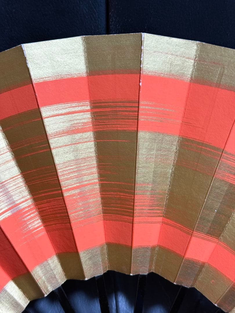 Folding Fan, 29cm, Set of 2, Gold, Vermilion Mist, Dance Fan, Traditional Japanese Dance, Popular Theater, Kimono, Japanese Clothing, Accessory