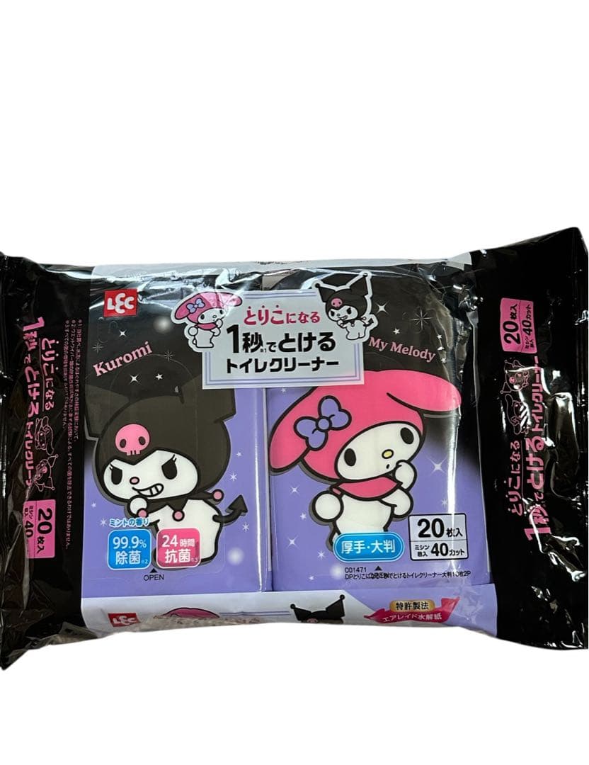 LFC Toilet Cleaning Sheets 20 Sheets Kuromi My Melody