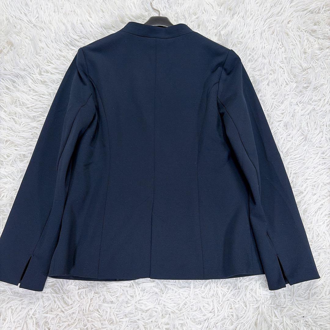 Excellent Condition Simplicite's Collarless Jacket Washable Suit Navy S