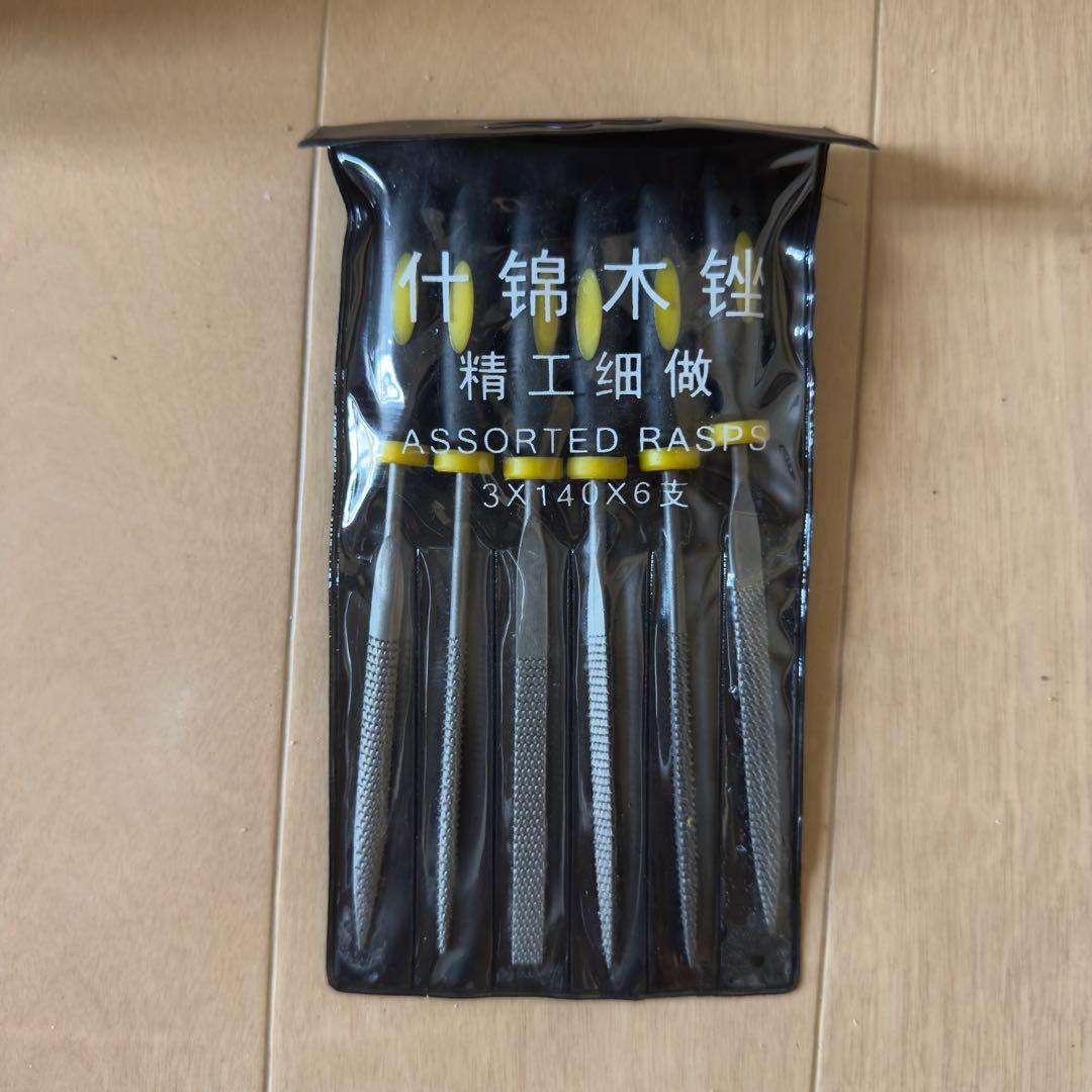 Unused Woodworking Files, Needle File Set, DIY Polishing Tools, Set of 6